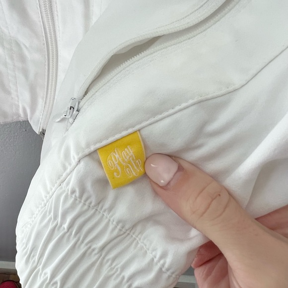 Nike Windbreaker Jacket White Blue Yellow Large - Picture 10 of 13